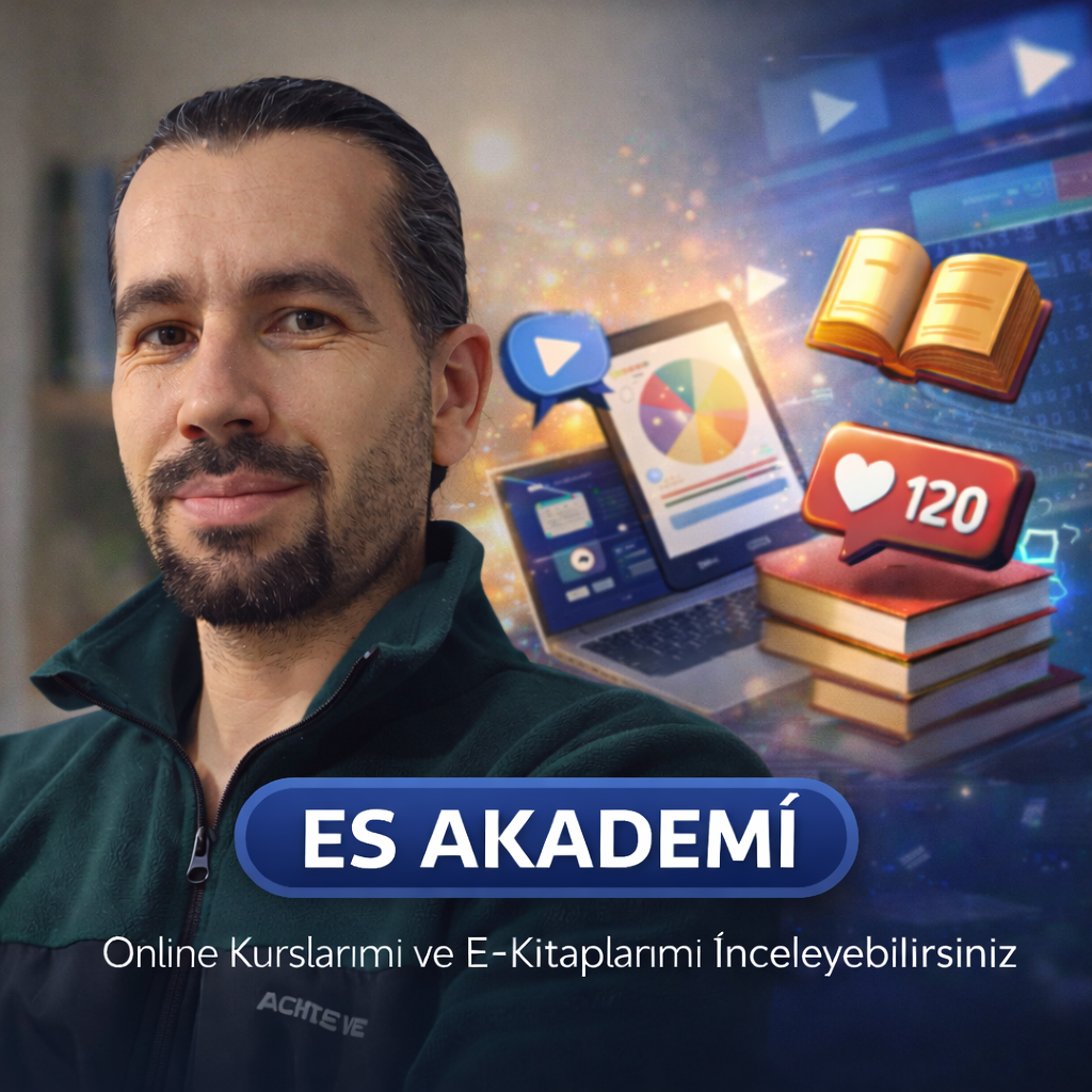    ES AKADEMİ, dijital alanda kendini geliştirmek isteyenler için hazırlanmış online kurslar ve e-kitaplar sunan bir eğitim platformudur. İçerikler sade, anlaşılır ve uygulamaya yönelik olarak hazırlanmıştır. Satın alma sonrası kolay erişim imkânı sayesinde eğitimlere dilediğiniz zaman ulaşabilirsiniz. Amacımız, öğrendiklerinizi pratiğe dökerek gerçek sonuçlar elde etmenizi sağlamaktır.